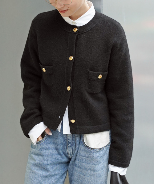 【美品】Deuxieme Classe／ ノーカラージャケット DEUXIEME CLASSE - DEUXIEME CLASSE コンチネンタル リネン ノー