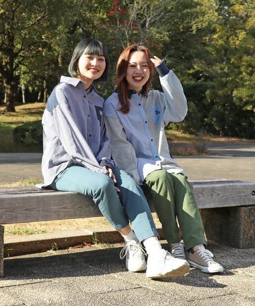 KRIFF MAYER Lady's Collection(クリフメイヤーレディースコレクション)の「オーバーサイズハッピーシャツ(シャツ/ブラウス・レディース・サックスブルー/オフホワイト/カラフル/その他5/ネイビー・MEDIUM/LARGE)」の14枚目の写真