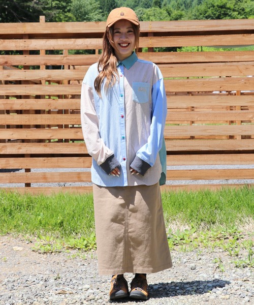 KRIFF MAYER Lady's Collection(クリフメイヤーレディースコレクション)の「オーバーサイズハッピーシャツ(シャツ/ブラウス・レディース・サックスブルー/オフホワイト/カラフル/その他5/ネイビー・MEDIUM/LARGE)」の11枚目の写真