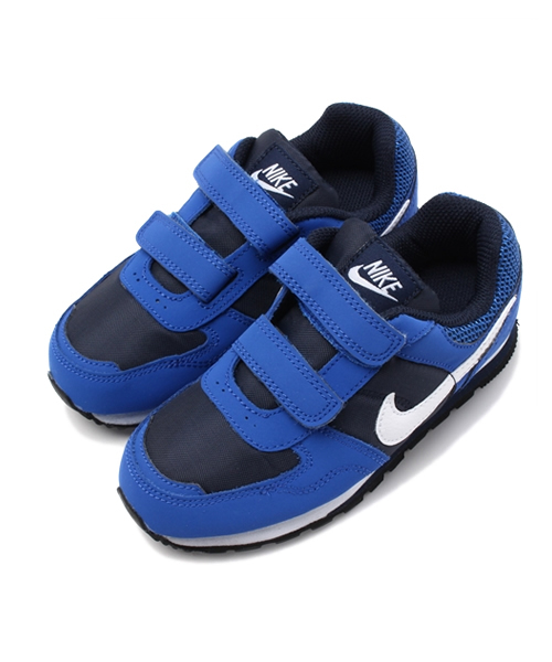 NIKE SPORTSWEAR（ナイキスポーツウェアー）の「ベビー キッズ ナイキ ベルクロ MDランナー トドラー NIKE MD RUNNER TDV 652966-414（スニーカー・キッズ・ブルー・14cm/13cm/15cm/16cm）」の2枚目の写真