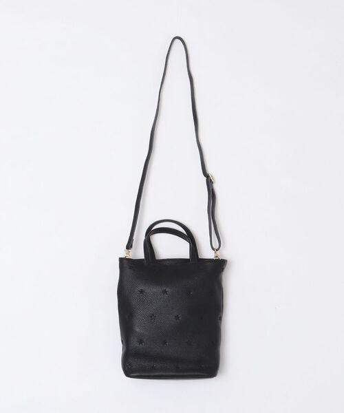 NOLLEY’S(ノーリーズ)の「★刺繍トート(トートバッグ・レディース・ブラック/シルバー・FREE)」の1枚目の写真
