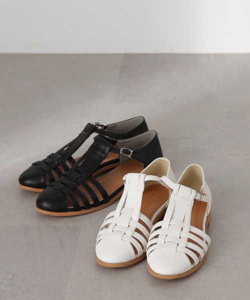 N.（N. Natural Beauty Basic）（エヌエヌナチュラルビューティーベーシック）の「◆グルカサンダル（サンダル・レディース・ホワイト/ブラック・23.5/24.5）」の6枚目の写真