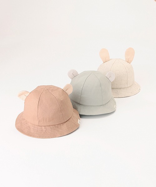 petit main(プティマイン)の「アニマルハット(ニットキャップ/ビーニー・キッズ・ライトグリーン/モカ/キナリ・46cm/48cm)」の11枚目の写真