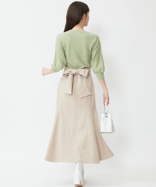 WILLSELECTION(ウィルセレクション)の「衿ビジューニットプルオーバー(ニット/セーター・レディース・オフホワイト/ブラック/ミント/ラベンダー・MEDIUM)」の5枚目の写真