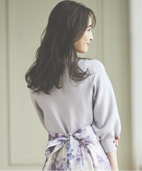 WILLSELECTION(ウィルセレクション)の「衿ビジューニットプルオーバー(ニット/セーター・レディース・オフホワイト/ブラック/ミント/ラベンダー・MEDIUM)」の21枚目の写真