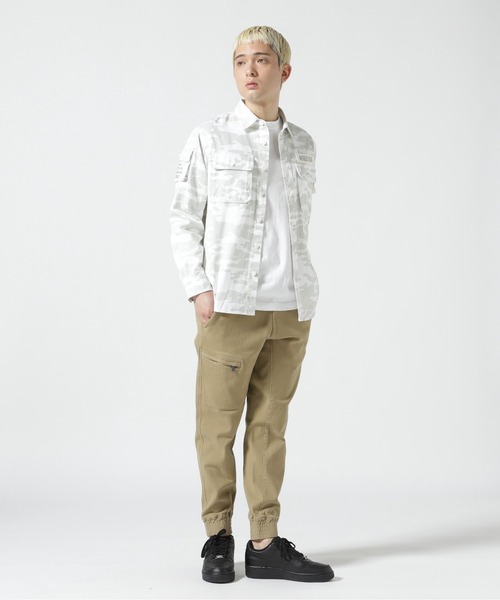 BASIC FATIGUE LONG SLEEVE SHIRT / ベーシック ファティーグ ロングスリーブ シャツ / AVIREX /  アヴィレックス [アヴィレックス] BASIC FATIGUE LONG [アヴィレックス] BASIC FATIGUE LONG SLEEVE SHIRT/ベーシック ファティーグ ロングスリーブ シャツ