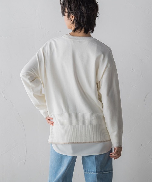 MAYSON GREY(メイソングレイ)の「【WEB別注】配色ラインVネックカーディガン(カーディガン/ボレロ・レディース・ベージュ/ホワイト/ブラック・M)」の8枚目の写真