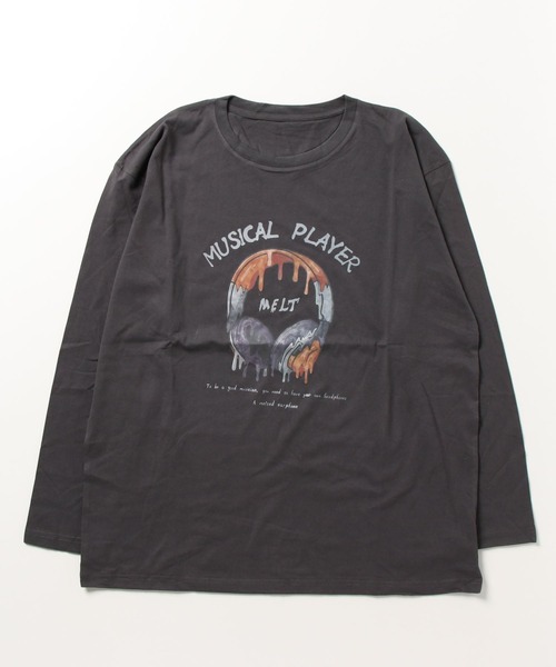 MGV(エムジーヴィー)の「ストリートフロントデザインロングTシャツ(Tシャツ/カットソー・メンズ・ダークグレー/ブラック/ホワイト/ブルー/グリーン/ベージュ・LARGE/MEDIUM/X-LARGE)」の19枚目の写真