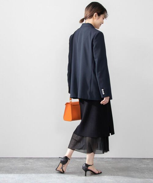 NOLLEY’S(ノーリーズ)の「《手洗い可能》リバーシブルプリーツニットスカート(スカート・レディース・ホワイト/ブラック・FREE)」の6枚目の写真