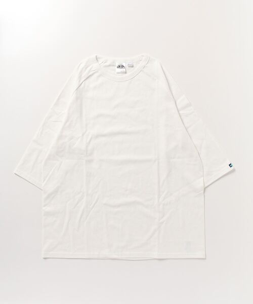KAVU（カブー）の「KAVU/カブー Solid BB Tee/ソリッドティー（Tシャツ/カットソー・メンズ・ブラック/ホワイト×ネイビー/ホワイト/ホワイト×グリーン・X-LARGE/LARGE/MEDIUM）」の7枚目の写真