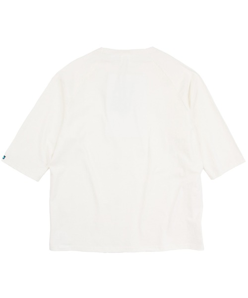 KAVU（カブー）の「KAVU/カブー Solid BB Tee/ソリッドティー（Tシャツ/カットソー・メンズ・ブラック/ホワイト×ネイビー/ホワイト/ホワイト×グリーン・X-LARGE/LARGE/MEDIUM）」の9枚目の写真
