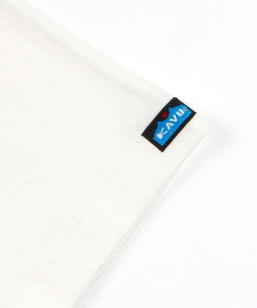 KAVU（カブー）の「KAVU/カブー Solid BB Tee/ソリッドティー（Tシャツ/カットソー・メンズ・ブラック/ホワイト×ネイビー/ホワイト/ホワイト×グリーン・X-LARGE/LARGE/MEDIUM）」の10枚目の写真