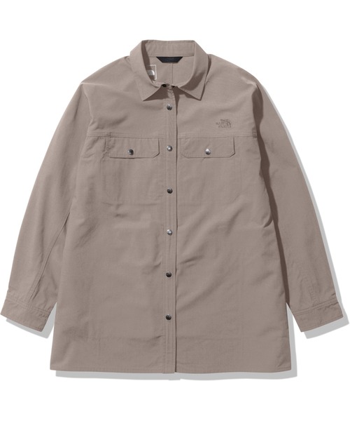 THE NORTH FACE（ザノースフェイス）の「ザ・ノースフェイス / ファイヤーフライライトシャツ（レディース） NRW12330（シャツ/ブラウス・レディース・ダークグリーン系/グレー系1/ブラック・LARGE/MEDIUM/SMALL）」の3枚目の写真