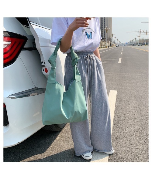mushwear（マッシュウェア）の「ニュースペーパーバッグ ビッグキャンバスショルダー（ショルダーバッグ・メンズ・グリーン/ブルー/ブラック/ホワイト・FREE）」の10枚目の写真