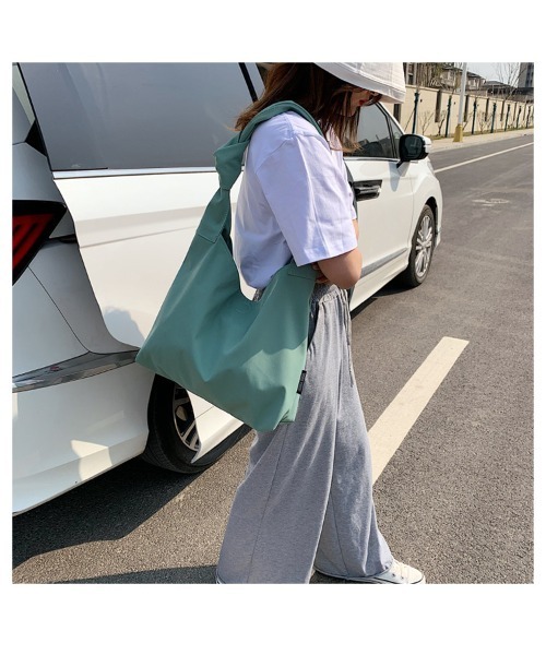 mushwear（マッシュウェア）の「ニュースペーパーバッグ ビッグキャンバスショルダー（ショルダーバッグ・メンズ・グリーン/ブルー/ブラック/ホワイト・FREE）」の19枚目の写真