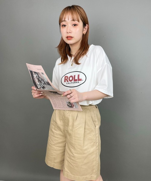 EPICKS（エピックス）の「ヴィンテージサークルロゴプリントTシャツ（Tシャツ/カットソー・レディース・ホワイト/チャコール/イエロー・MEDIUM/LARGE/X-LARGE）」の11枚目の写真