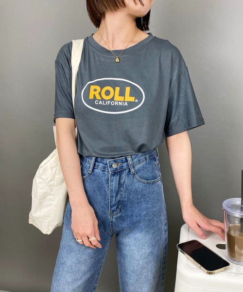 EPICKS（エピックス）の「ヴィンテージサークルロゴプリントTシャツ（Tシャツ/カットソー・レディース・ホワイト/チャコール/イエロー・MEDIUM/LARGE/X-LARGE）」の16枚目の写真