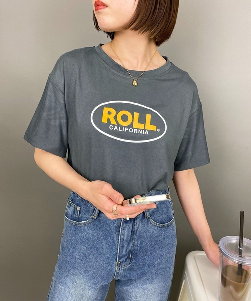 EPICKS（エピックス）の「ヴィンテージサークルロゴプリントTシャツ（Tシャツ/カットソー・レディース・ホワイト/チャコール/イエロー・MEDIUM/LARGE/X-LARGE）」の17枚目の写真
