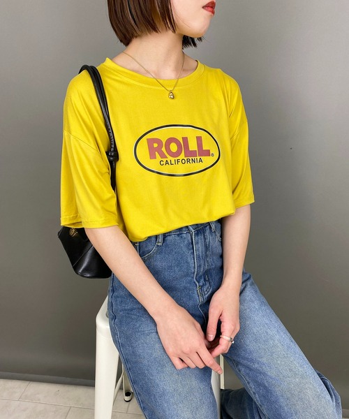 EPICKS（エピックス）の「ヴィンテージサークルロゴプリントTシャツ（Tシャツ/カットソー・レディース・ホワイト/チャコール/イエロー・MEDIUM/LARGE/X-LARGE）」の20枚目の写真