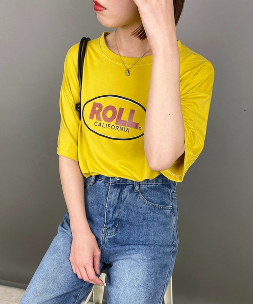 EPICKS（エピックス）の「ヴィンテージサークルロゴプリントTシャツ（Tシャツ/カットソー・レディース・ホワイト/チャコール/イエロー・MEDIUM/LARGE/X-LARGE）」の22枚目の写真