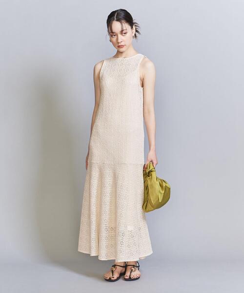 BEAUTY&YOUTH UNITED ARROWS（ビューティーアンドユースユナイテッドアローズ）の「ラッセルレース フレアワンピース（ワンピース・レディース・オリーブ/オフホワイト/ブラック・S/M）」の18枚目の写真