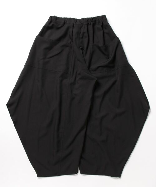 gomme（ゴム）の「Ｐツイル　サイドドレープパンツ（その他パンツ・レディース・チャコールグレー/ブラック・MEDIUM）」の10枚目の写真