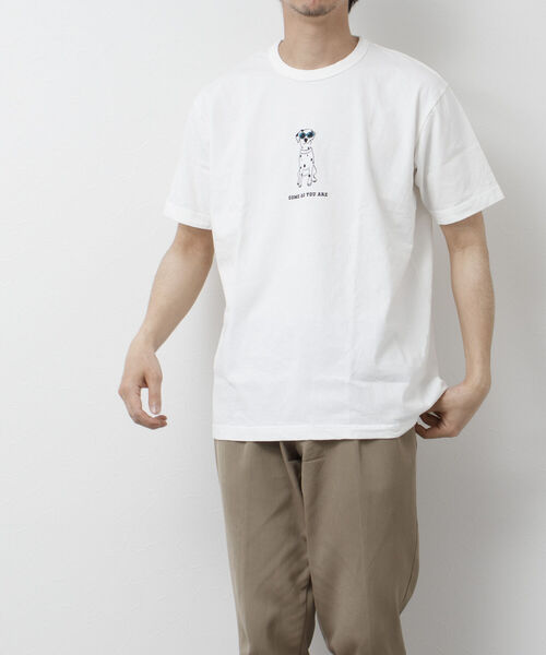BARNS OUTFITTERS(バーンズアウトフィッターズ)の「【BARNS OUTFITTERS/バーンズアウトフィッターズ】別注プリントTシャツ come as you are(Tシャツ/カットソー・メンズ・ブラック/グレイッシュベージュ/ホワイト/ベビーピンク・M/S/L)」の6枚目の写真