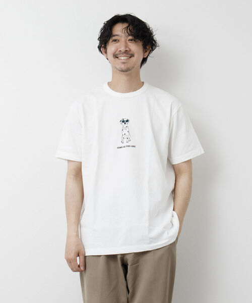 BARNS OUTFITTERS(バーンズアウトフィッターズ)の「【BARNS OUTFITTERS/バーンズアウトフィッターズ】別注プリントTシャツ come as you are(Tシャツ/カットソー・メンズ・ブラック/グレイッシュベージュ/ホワイト/ベビーピンク・M/S/L)」の9枚目の写真