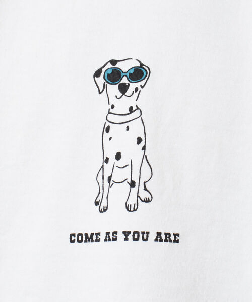 BARNS OUTFITTERS(バーンズアウトフィッターズ)の「【BARNS OUTFITTERS/バーンズアウトフィッターズ】別注プリントTシャツ come as you are(Tシャツ/カットソー・メンズ・ブラック/グレイッシュベージュ/ホワイト/ベビーピンク・M/S/L)」の12枚目の写真