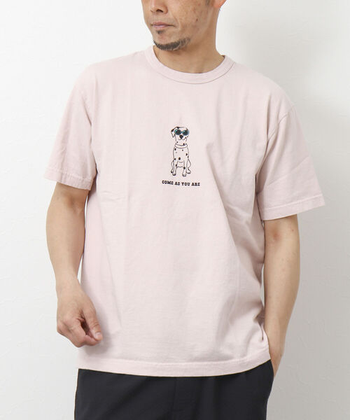 BARNS OUTFITTERS(バーンズアウトフィッターズ)の「【BARNS OUTFITTERS/バーンズアウトフィッターズ】別注プリントTシャツ come as you are(Tシャツ/カットソー・メンズ・ブラック/グレイッシュベージュ/ホワイト/ベビーピンク・M/S/L)」の13枚目の写真