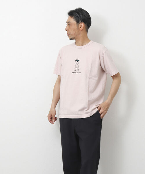 BARNS OUTFITTERS(バーンズアウトフィッターズ)の「【BARNS OUTFITTERS/バーンズアウトフィッターズ】別注プリントTシャツ come as you are(Tシャツ/カットソー・メンズ・ブラック/グレイッシュベージュ/ホワイト/ベビーピンク・M/S/L)」の15枚目の写真