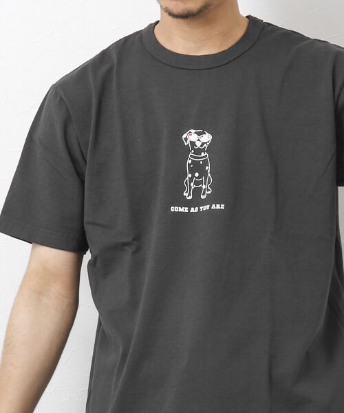 BARNS OUTFITTERS(バーンズアウトフィッターズ)の「【BARNS OUTFITTERS/バーンズアウトフィッターズ】別注プリントTシャツ come as you are(Tシャツ/カットソー・メンズ・ブラック/グレイッシュベージュ/ホワイト/ベビーピンク・M/S/L)」の19枚目の写真