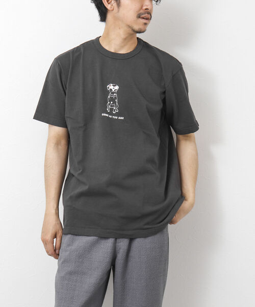 BARNS OUTFITTERS(バーンズアウトフィッターズ)の「【BARNS OUTFITTERS/バーンズアウトフィッターズ】別注プリントTシャツ come as you are(Tシャツ/カットソー・メンズ・ブラック/グレイッシュベージュ/ホワイト/ベビーピンク・M/S/L)」の22枚目の写真