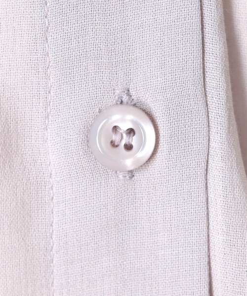 Jines(ジネス)の「ラグランスリーブスタンドネックブラウス(シャツ/ブラウス・レディース・ピンク/グレー/オフホワイト/ブラック/カーキ・38)」の19枚目の写真