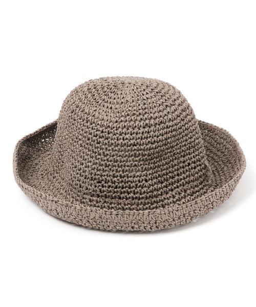 studio CLIP（スタディオクリップ）の「畳めるペーパーハット（ハット・レディース・キャメル/ライトグレー/ブラウン/ナチュラル・FREE）」の5枚目の写真