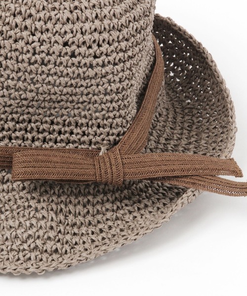 studio CLIP（スタディオクリップ）の「畳めるペーパーハット（ハット・レディース・キャメル/ライトグレー/ブラウン/ナチュラル・FREE）」の11枚目の写真