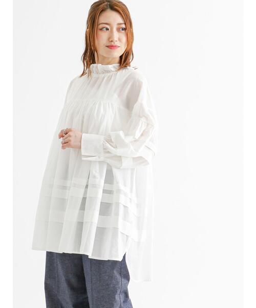 Te chichi（テチチ）の「タックギャザーボリュームブラウス（シャツ/ブラウス・レディース・グリーン/ブラック/オフホワイト・ﾌﾘ-）」の20枚目の写真