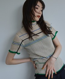 UNITED TOKYO | 【ウォッシャブル】マルチカラーシャーリングハーフサマーニット(ニット/セーター)