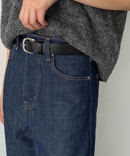 CANAL JEAN(キャナルジーン)の「El mar スクエアバックルレザーベルト(ベルト・レディース・ブラック・ONE SIZE)」の5枚目の写真
