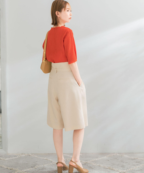 URBAN RESEARCH ROSSO WOMEN(アーバンリサーチ ロッソ)の「ボートネックシアープリーツプルオーバー(Tシャツ/カットソー・レディース・ホワイト/ブラック/レッド系その他・FREE)」の15枚目の写真