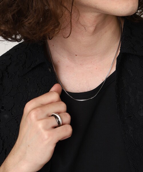 tk.TAKEO KIKUCHI（ティーケータケオキクチ）の「◆3WAYトリプルリングネックレス（ネックレス・メンズ・シルバー/シルバー系1/シルバー系・13）」の19枚目の写真