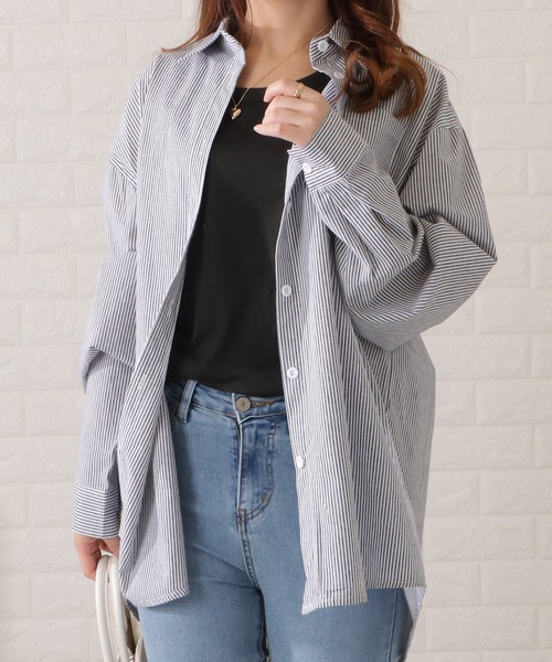 Lace Ladies(レースレディース)の「オーバーサイズドロップショルダーシャツ(シャツ/ブラウス・レディース・ブラック/ブルー/ミント・FREE/S)」の19枚目の写真