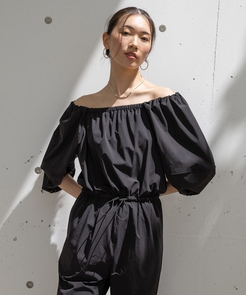 HEREIAM（ヘレイアム）の「【HERIEMA】撥水／アクティブオールインワン（つなぎ/オールインワン・レディース・ブラウン系その他/ブラック・MEDIUM/SMALL）」の4枚目の写真