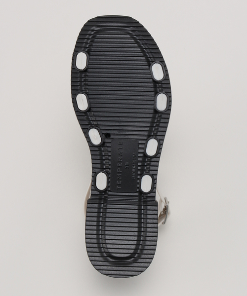TEMPERATE（テンパレイト）の「【TEMPERATE/テンパレイト】 PVCサンダル（サンダル・レディース・ライトグレー・36/38/40）」の2枚目の写真