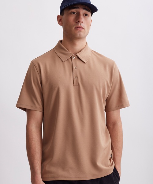 Saturdays NYC（サタデーズ ニューヨークシティ ）の「Raymond SS Polo（ポロシャツ・メンズ・ベージュ/ブラウン系その他2・X-SMALL/L/M/XL/S）」の2枚目の写真