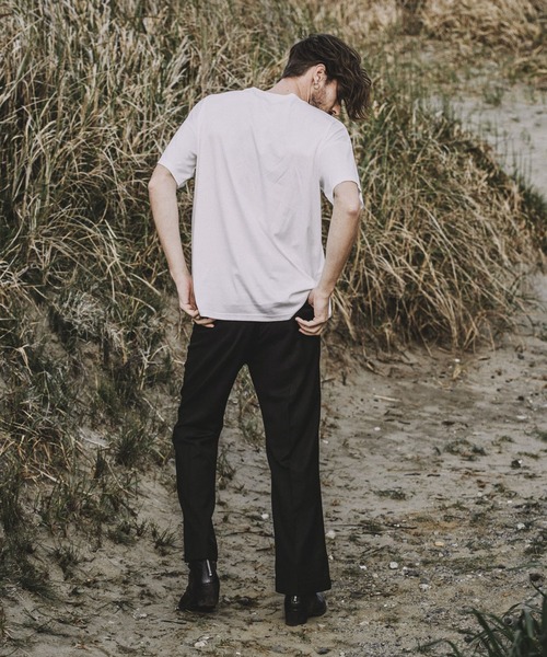 NO ID.(ノーアイディ)の「【NO ID.】Asymmetry Layered Crew Neck T-shirt / アシンメトリー レイヤード クルー ネック Tシャツ(Tシャツ/カットソー・メンズ・ブラック/グレー/ホワイト・1/2)」の10枚目の写真