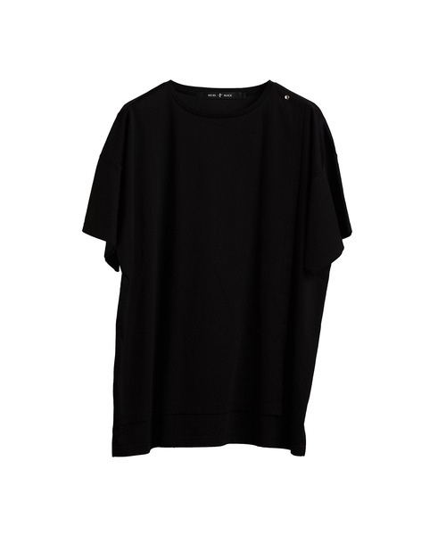 NO ID.(ノーアイディ)の「【NO ID.】Asymmetry Layered Crew Neck T-shirt / アシンメトリー レイヤード クルー ネック Tシャツ(Tシャツ/カットソー・メンズ・ブラック/グレー/ホワイト・1/2)」の18枚目の写真