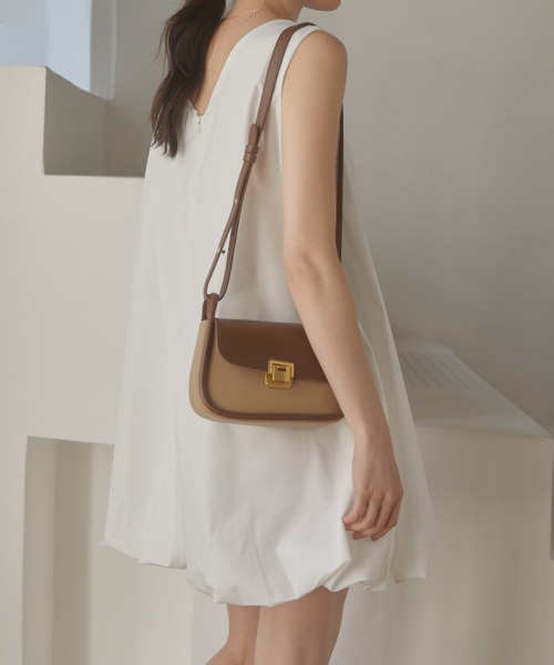 ACYM（アシーム）の「2tone shoulder バッグ（ショルダーバッグ・レディース・ベージュ/ブラック・FREE）」の15枚目の写真