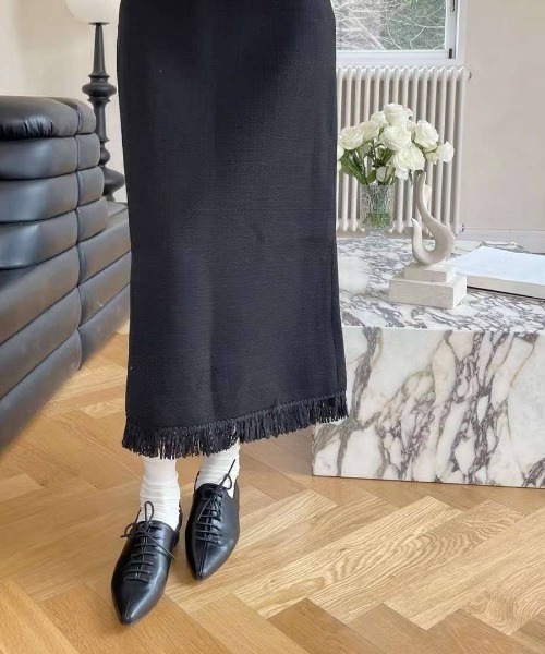 tukn.（トゥクン）の「【tukn.トゥクン】 レースアップマニッシュシューズ/ポインテッド/紐靴（その他シューズ・レディース・ブラック/ホワイト・S/M/L）」の6枚目の写真