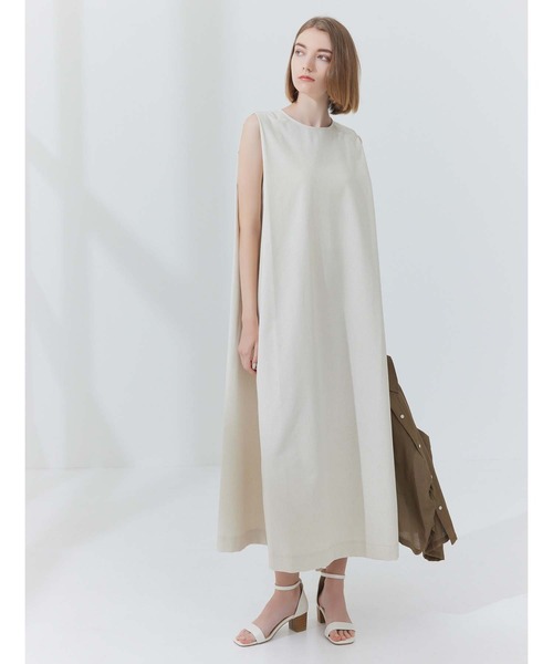 CEDNIE(セドニー)の「ショルダータックノースリワンピース(ワンピース・レディース・ネイビー/アイボリー・S/M)」の1枚目の写真